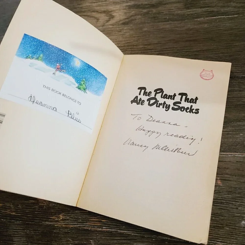 Vintage 80s The Plant That Ate Dirty Socks  Nancy McArthur Book Paperback